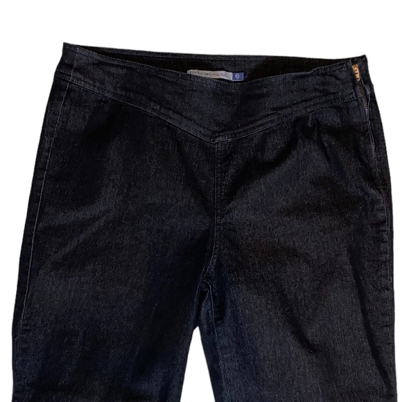 Bandolino 10 Black Denim Side Zip Jeans - Picture 9 of 12